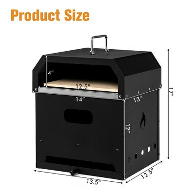 Dwupoziomowy piec do pizzy 4w1 outdoor